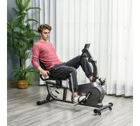 HOMCOM Exercise Training Stationary Cycling Bike w/ LCD Monitor & Pad Holder