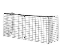 HOMCOM Extendable Fire Guard Screen, Freestanding Fire Screen Spark Guard, Folding Fireplace Cover, Wire Mesh, 81.5-160cm, Black