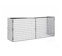Homcom Extendable Fireguard Screen-Black