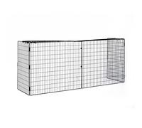 HOMCOM Extendable Safety Fireguard Extendable Fireguard Screen-Black