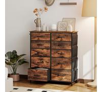 Chest of Drawers with Fabric Drawers Dresser for Bedroom HOMCOM Brown XL