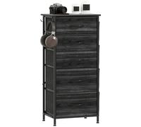 Chest of Drawers with Fabric Drawers Dresser for Bedroom HOMCOM Brown M