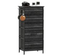 Chest of Drawers with Fabric Drawers Dresser for Bedroom HOMCOM Brown S