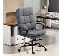 Homcom Fabric Office Chair, Computer Desk Chair For Home, Charcoal Grey In Dark Grey Dark Grey One Size