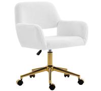 HOMCOM Faux Fur Rabbit Chair - Cream White