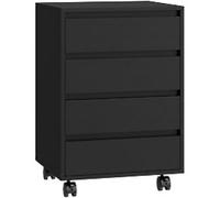 HOMCOM Filing Cabinet 4 Drawers 400 x 460 x 650 mm Acacia
