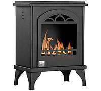 HOMCOM Fireplace 820-329V00BK Metal