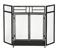 HOMCOM Fireplace Screen Metal UK