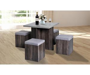 HomCom Five-Piece Dining Table Set