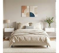 Homcom Floating Bedside Table, Wall-Mounted Side Table, Set Of 2, White