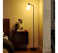 HOMCOM Floor Lamp with 350° Rotatable Head, Modern Standing Lamp, Black