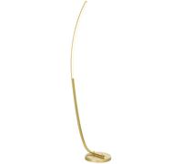 HOMCOM LED Floor Lamp with 3 Adjustable Brightness, Modern Dimmable Standing Lamp with Foot Switch for Bedroom, Living Room, Gold Tone