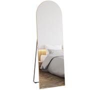 Floor Mirror Wall Mount Leaning Standing Mirror 50 x 150cm Gold Tone HOMCOM Gold One Size