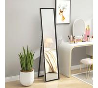 Homcom Floor Mirror Wall Mounted Leaning Standing Mirror 37 X 157Cm Black