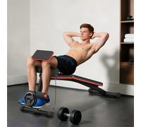 HOMCOM Foldable Adjustable Dumbbell Weight Lifting Sit Up Ab Bench Home Training Gym Incline Flat Multiuse Workout Exercise Fitness