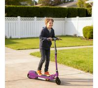 HOMCOM Kids Electric Scooter, 5.5 Inch Foldable Kids Scooter for Ages 7-14, 120W Motor, Up to 12km/h, 10km Range, Adjustable Height, Purple