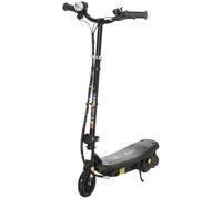 HOMCOM Foldable Electric Scooter 120W LED Headlight 12km/h Ages 7-14 Black | Three Mode, Warning Bell, Adjustable Height, Maximum Speed