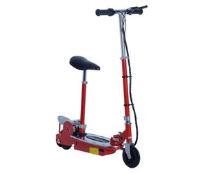 Homcom Foldable Electric Scooter For Teens Over 7 Years Old 12V Battery 120W-Red
