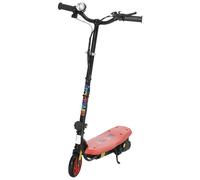 Homcom Foldable Electric Scooter With Led Headlight For Ages 7-14 Years - Red