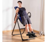 Homcom Foldable Gravity Inversion Table, Back Therapy Fitness Bench W/ Soft Ankle Cushions, For Home, Office, Gym - Black Black One Size