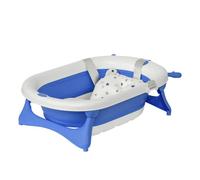 Homcom Foldable Portable Baby Bath Tub w/ Temperature-Induced Water Plug for 0-3 years