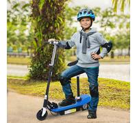HOMCOM Electric Scooter for Kids, Foldable Ride On Powered Scooter with 120W Motor, Top Speed 10 KM/H, Maximum Range 8 KM - Blue