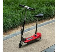 HOMCOM Foldable Powered Scooter 120W w/ Adjustable Seat, Brake - 76cm x 38cm x 96cm - Powered Scooter - Red