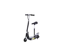 HOMCOM Foldable Powered Scooter with Adjustable Seat Brake Black