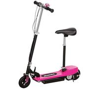 HOMCOM Folding Ride on Powered Scooter w/ Warning Bell for Age 4-14 Years - Red - Pink | TJ Hughes