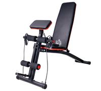 HOMCOM Foldable Dumbbell Bench Weight Training 7 Incline Adjustable Workout Gym