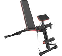 HOMCOM Foldable Dumbbell Bench Weight Training 7 Incline Adjustable Workout Gym