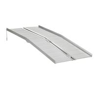 HOMCOM Folding Aluminum Wheelchair Ramp Portable Assist Suitcase Access 6ft