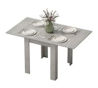 Homcom Folding Dining Table For 4-6, Drop Leaf Table For Small Spaces, Grey