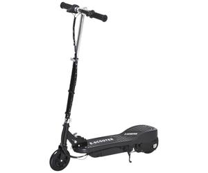 HOMCOM Folding Electric Scooter Children E Scooter Ride on Toy 2x12V Recharge Battery 120W Adjustable Height Suitable for 7-14 yrs Black Aosom UK