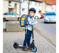 HOMCOM Electric Scooter for Kids, Foldable E Scooter for Age 6+, with Adjustable Height, Rear Brake, Up to 8 KM/H, Maximum Range 6 KM, 5kg Lightweight, Sky Blue