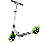 HOMCOM Folding Kick Scooter, Adjustable Ride On Scooter with 200mm Big Wheels and Double Shock Absorption, Urban Scooter for 14+ Teens Adult, Green