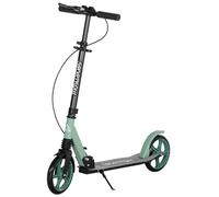HOMCOM One-click Folding Kick Scooter for 14+ FCM Height, Dual Brake System