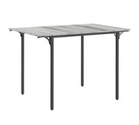 HOMCOM Folding Kitchen Table for 2-4 People, Drop Leaf Dining Table, Space-Saving Design for Small Homes, Grey Aosom UK