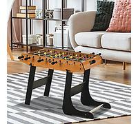 HOMCOM Folding Football Gaming Table Mini Foosball Soccer Table, Family Fun