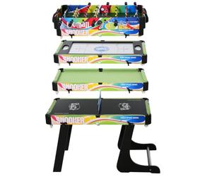 HOMCOM Folding Multi Gaming Table 4 in 1 Hockey Football Pool Table Tennis