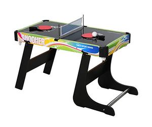HOMCOM Folding Multi Gaming Table 4 in 1 Hockey, Football Table, Table Tennis, Billiards For Play Fun