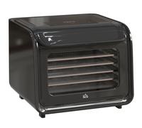HOMCOM Digital Food Dehydrator with 6 Stainless Steel Tray, 350W Food Dryer Machine with LED Touch Panel, Adjustable Temperature, 48H Timer for Drying Fruit, Meat, Vegetable, Jerky, Pet Treat, Black