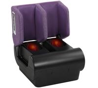 HOMCOM Foot and Calf Massager 2in1 Massage Stool Ottoman Purple Black