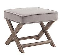 HOMCOM Foot Stool 833-589V01GY 410 mm 450 mm Grey