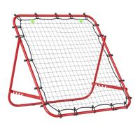 HOMCOM Football Rebounder Net Adjustable Kickback Goal for Teens | Target, Adults, Training Aid, Multi-Sports Practise
