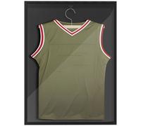 HOMCOM Football Shirt Frame w/ UV Protection Acrylic Panel, 60 x 80 cm, Black