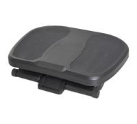 HOMCOM Footrest Adjustable Height & Angle 0-30 Degree Better Posture Black | Under Desk, Office