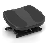 HOMCOM Footrest Adjustable Height & Angle 0-30 Degree Better Posture Grey
