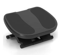 HOMCOM Footrest Adjustable Height & Angle 0-30 Degree for Better Posture at Office Grey Grey