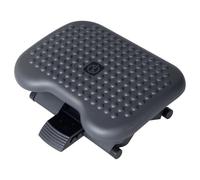 HOMCOM Footrest Adjustable Height & Angle Tilting Platform Charcoal Grey | Home Office, Foot Rest